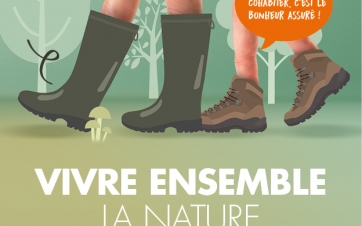 affiche chasseurs et randonneurs